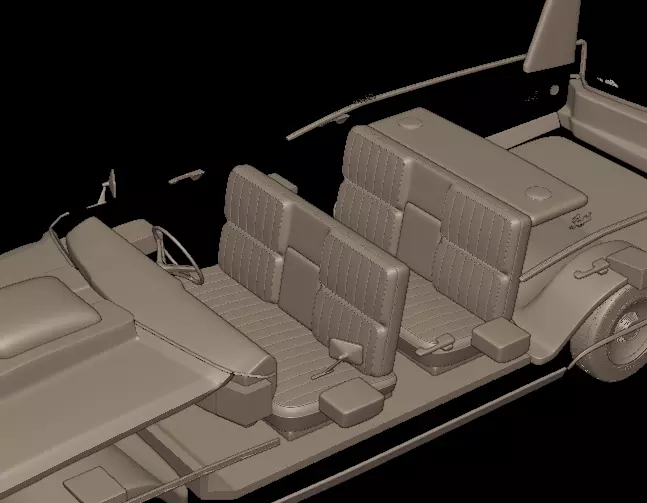 custom buick electra 225 1968 four doors 3d print model 3D print model_9