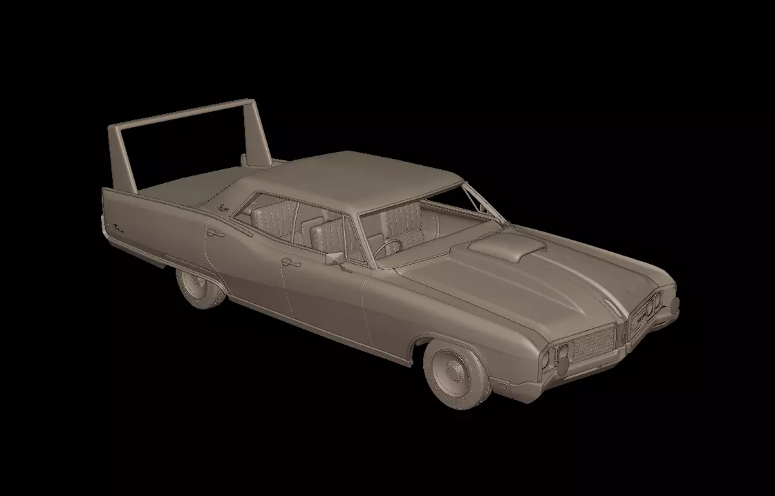 custom buick electra 225 1968 four doors 3d print model 3D print model_5