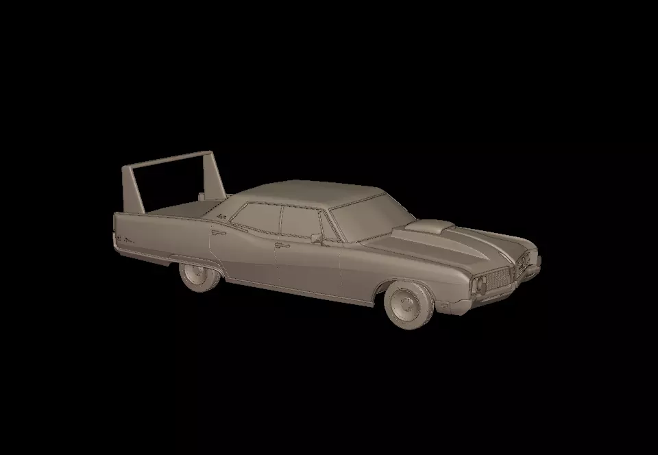custom buick electra 225 1968 four doors 3d print model 3D print model_1
