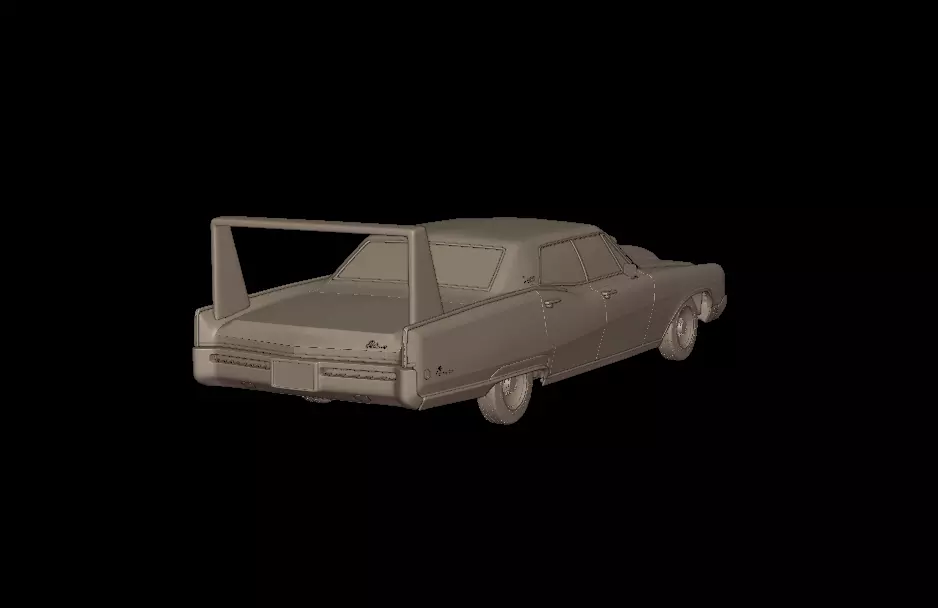 custom buick electra 225 1968 four doors 3d print model 3D print model_2