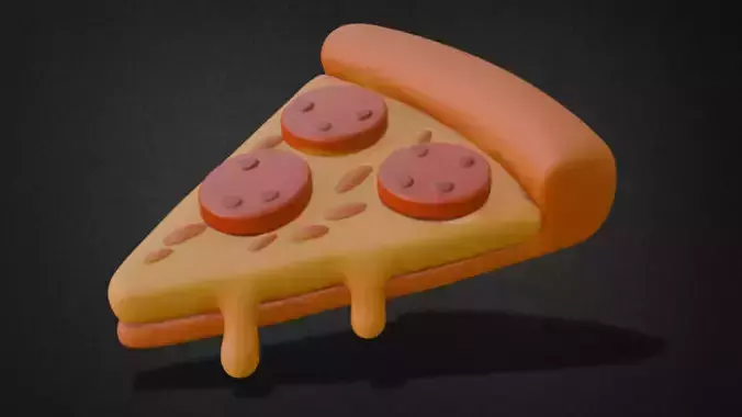 Fresh Pizza Slice Model 3D model