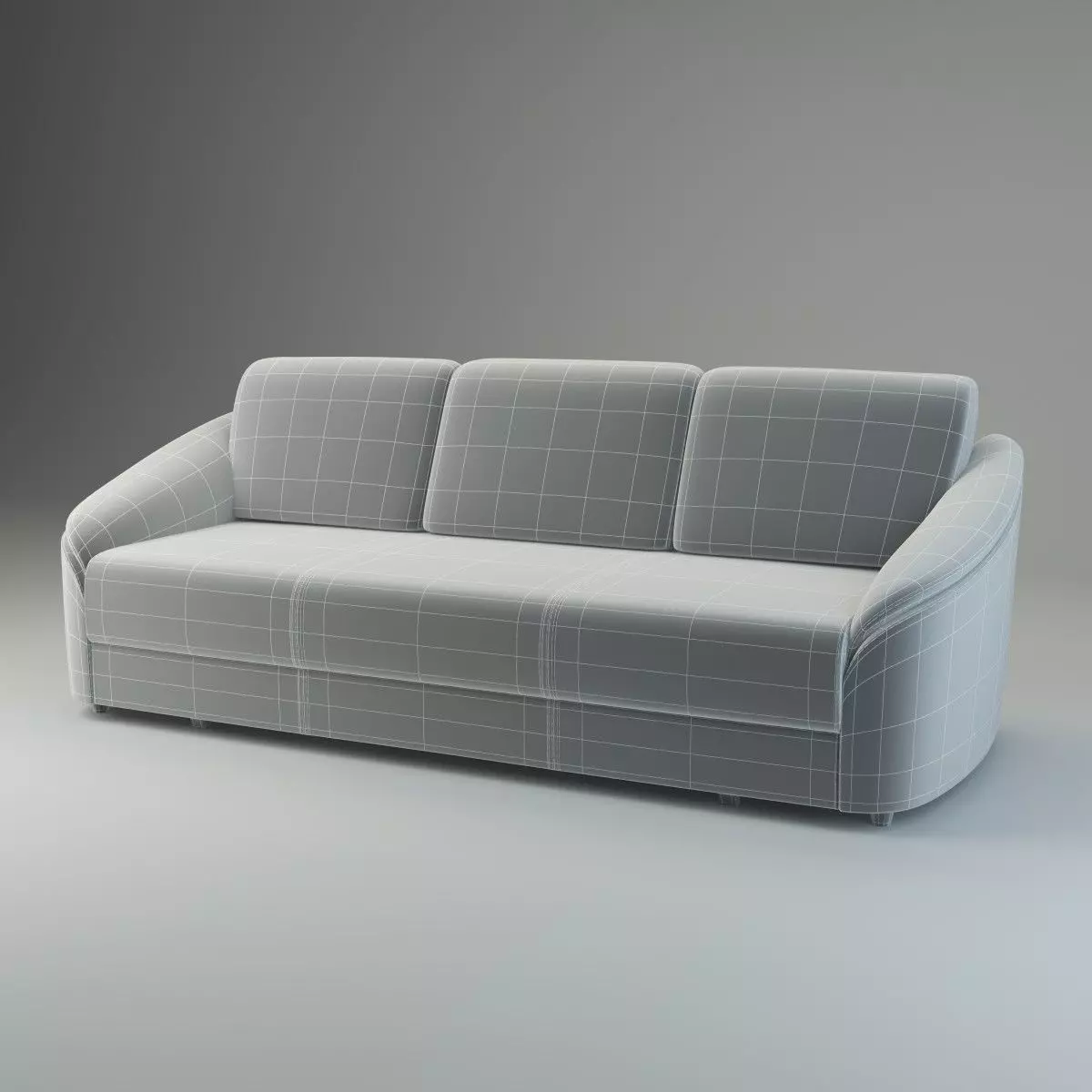 Straight Sofa Donata - Basic Model 3D model_0