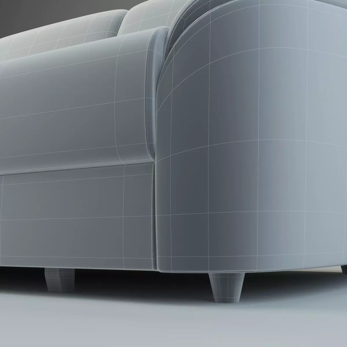 Straight Sofa Donata - Basic Model 3D model_5