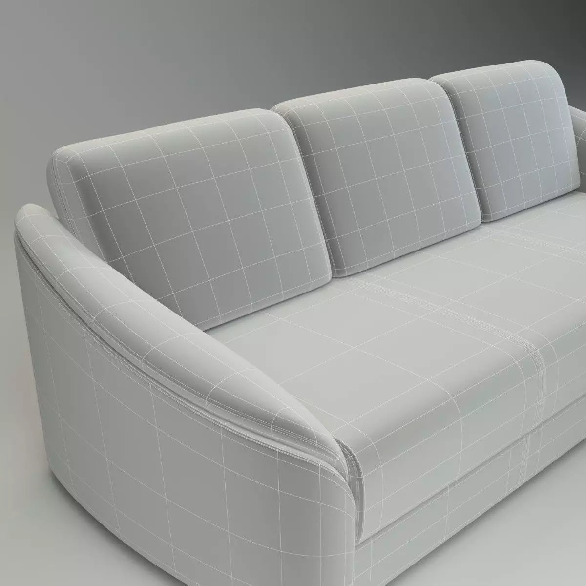 Straight Sofa Donata - Basic Model 3D model_4