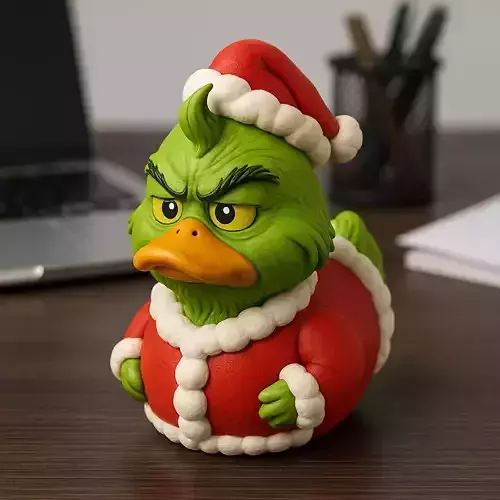 Rubber Duck - Grinch - The Christmas Thief - 3d print 3D print model