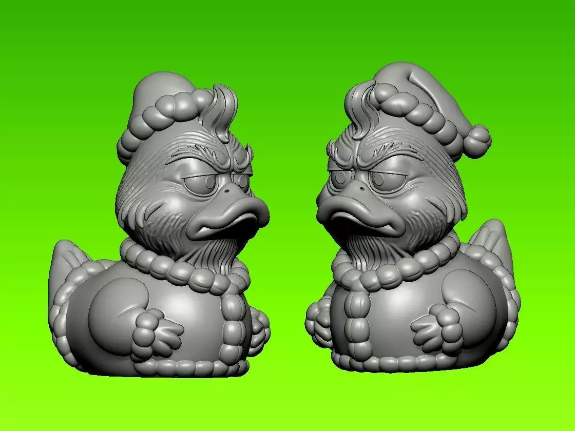 Rubber Duck - Grinch - The Christmas Thief - 3d print 3D print model_2