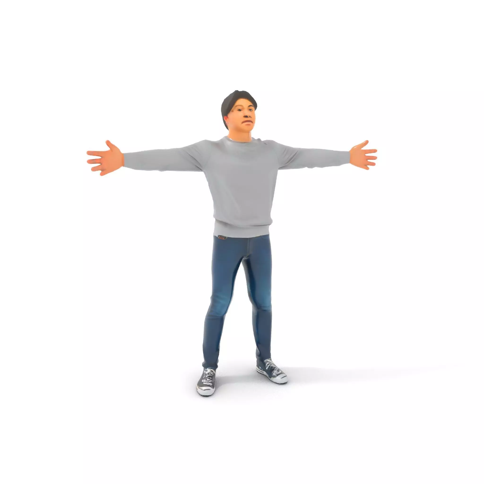 Casual Outfit Male Character model pack Low-poly 3D model_6