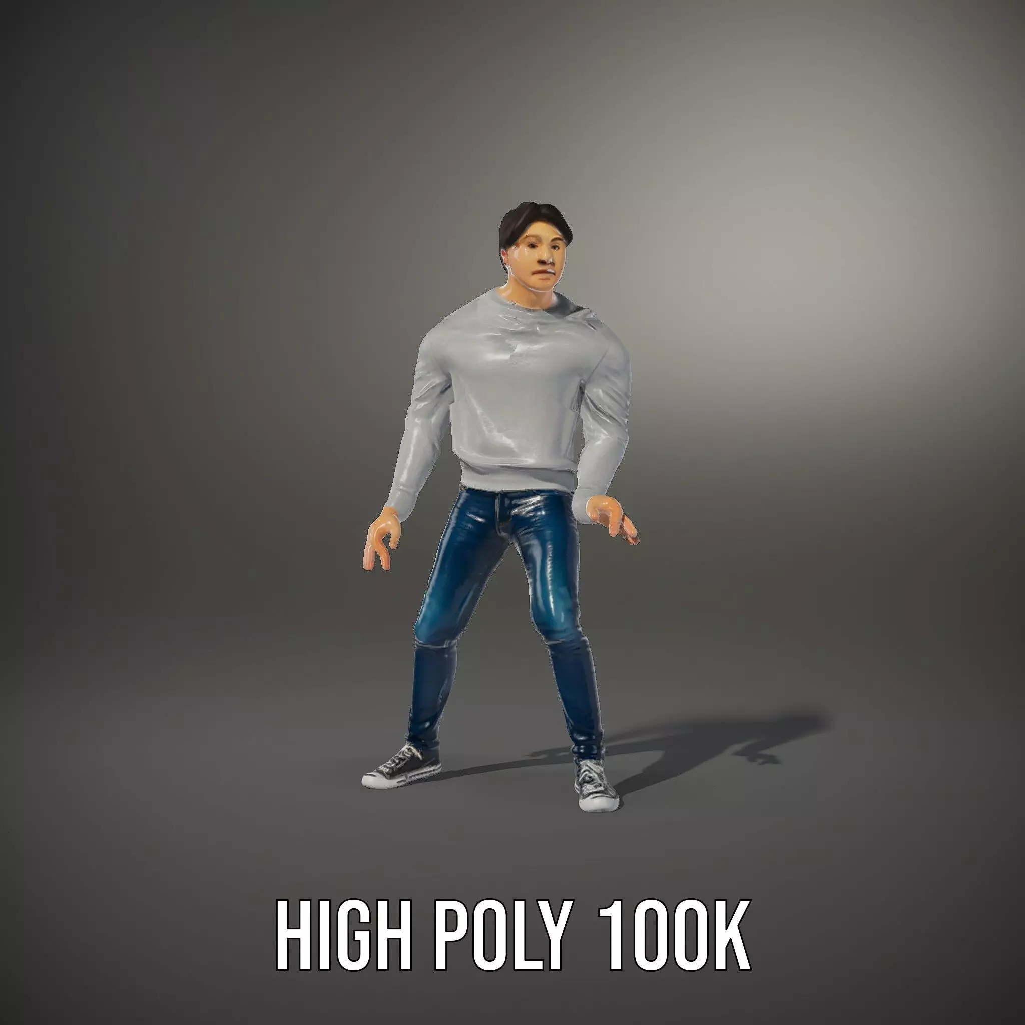 Casual Outfit Male Character model pack Low-poly 3D model_33