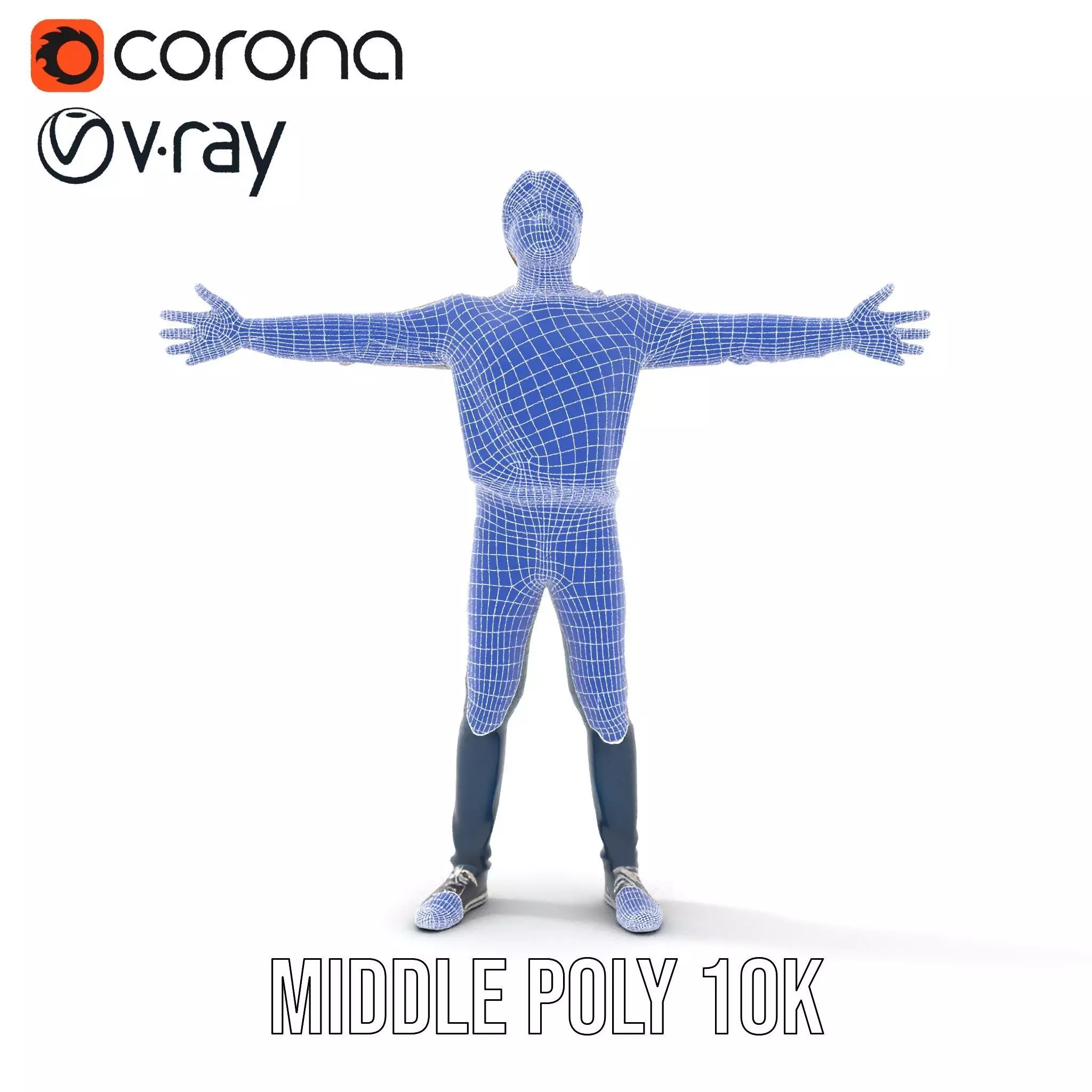 Casual Outfit Male Character model pack Low-poly 3D model_15