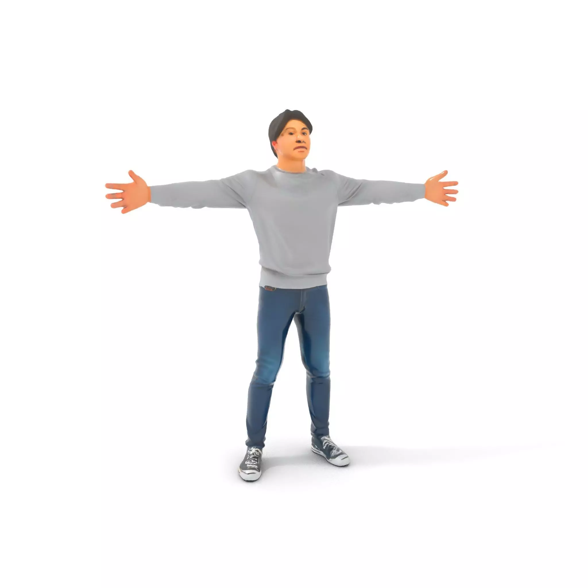 Casual Outfit Male Character model pack Low-poly 3D model_0