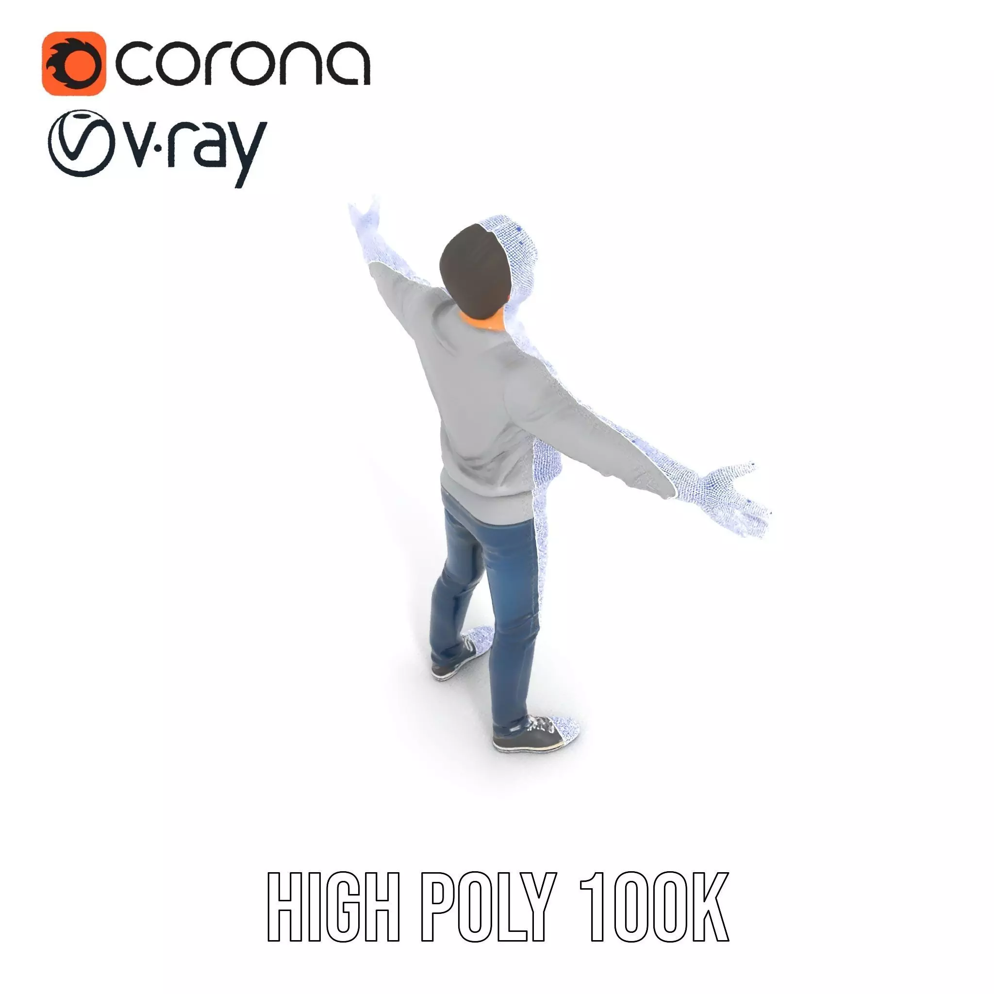 Casual Outfit Male Character model pack Low-poly 3D model_14