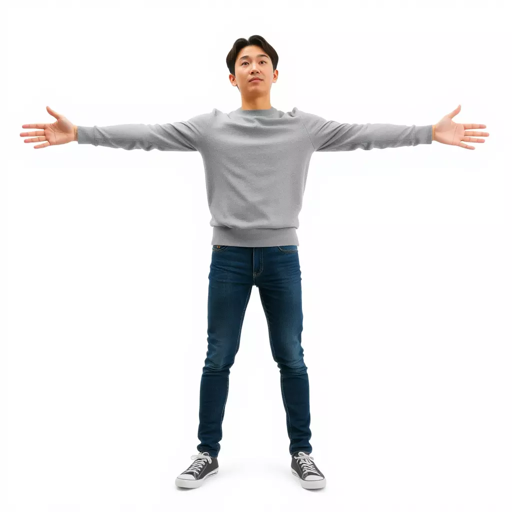 Casual Outfit Male Character model pack Low-poly 3D model_2