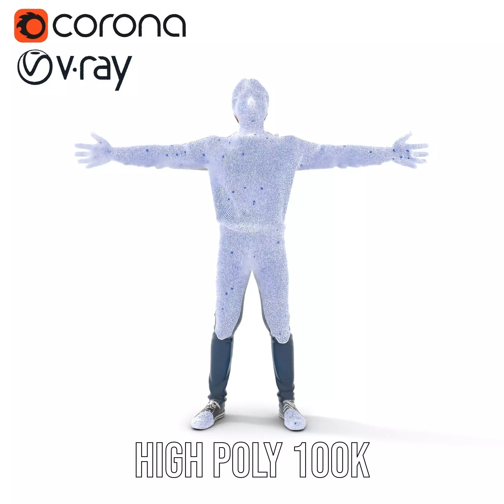 Casual Outfit Male Character model pack Low-poly 3D model_31