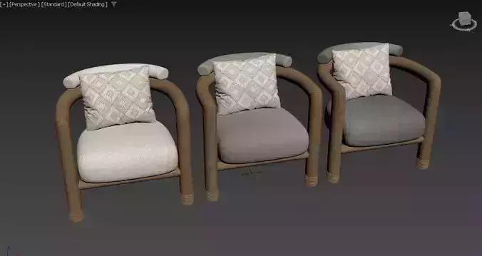 Porto Wood Frame Accent Chair