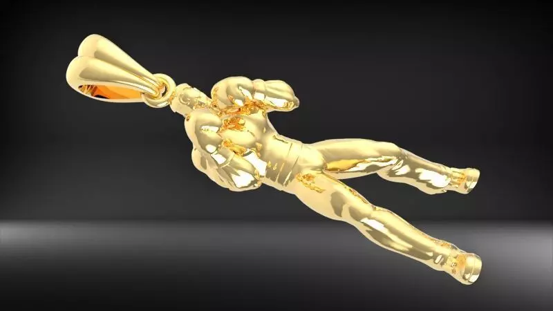 Boxer Pendant 3D print model_39