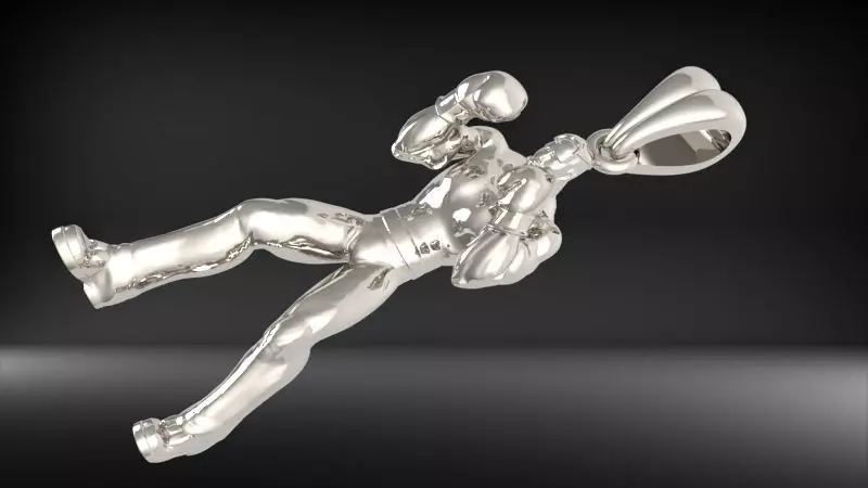Boxer Pendant 3D print model_29