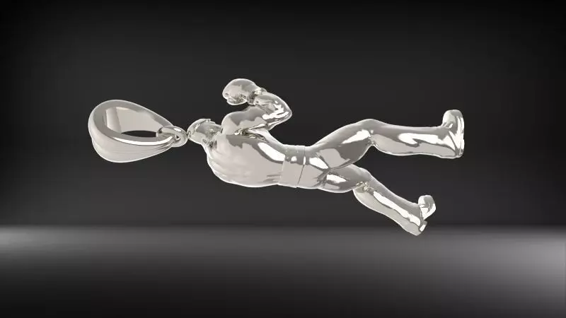 Boxer Pendant 3D print model_24