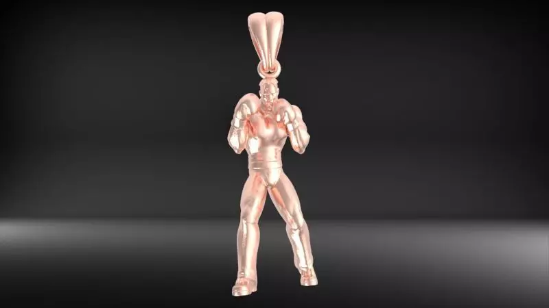 Boxer Pendant 3D print model_40