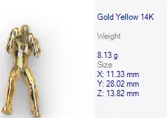 Boxer Pendant 3D print model_48