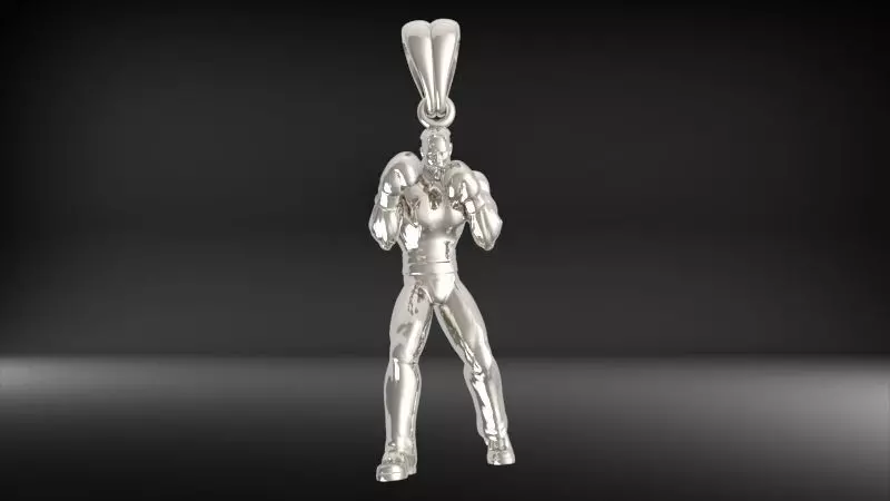 Boxer Pendant 3D print model_17
