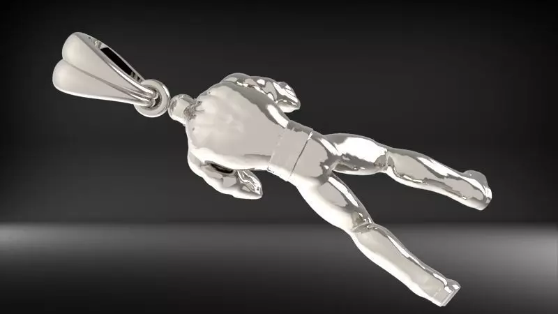 Boxer Pendant 3D print model_4