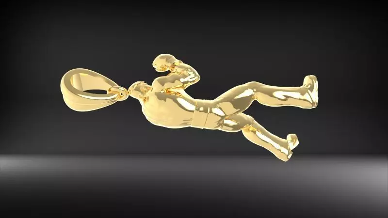 Boxer Pendant 3D print model_7