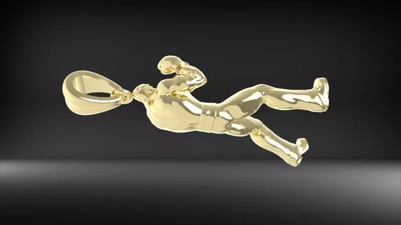Boxer Pendant 3D print model_28