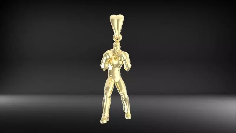 Boxer Pendant 3D print model_33