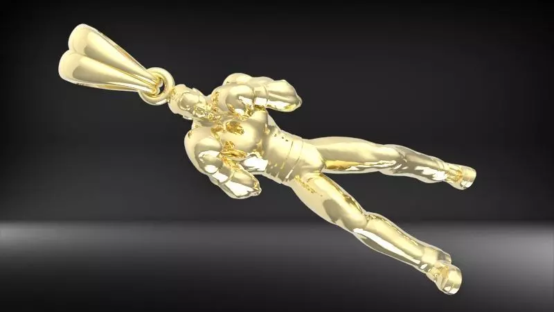 Boxer Pendant 3D print model_26