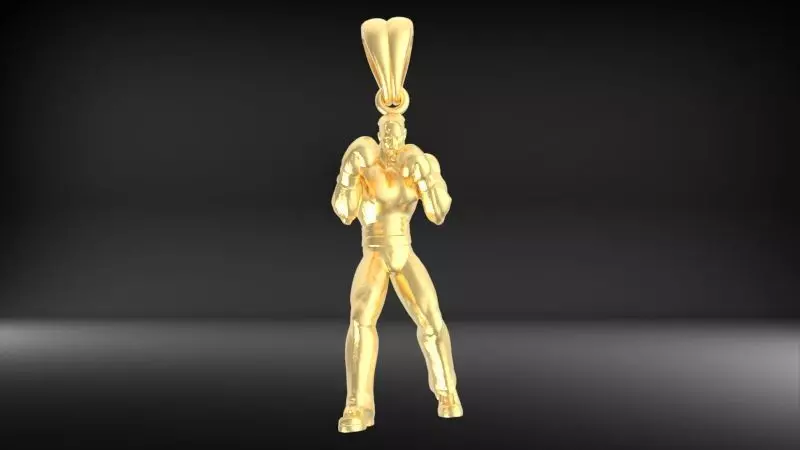 Boxer Pendant 3D print model_23