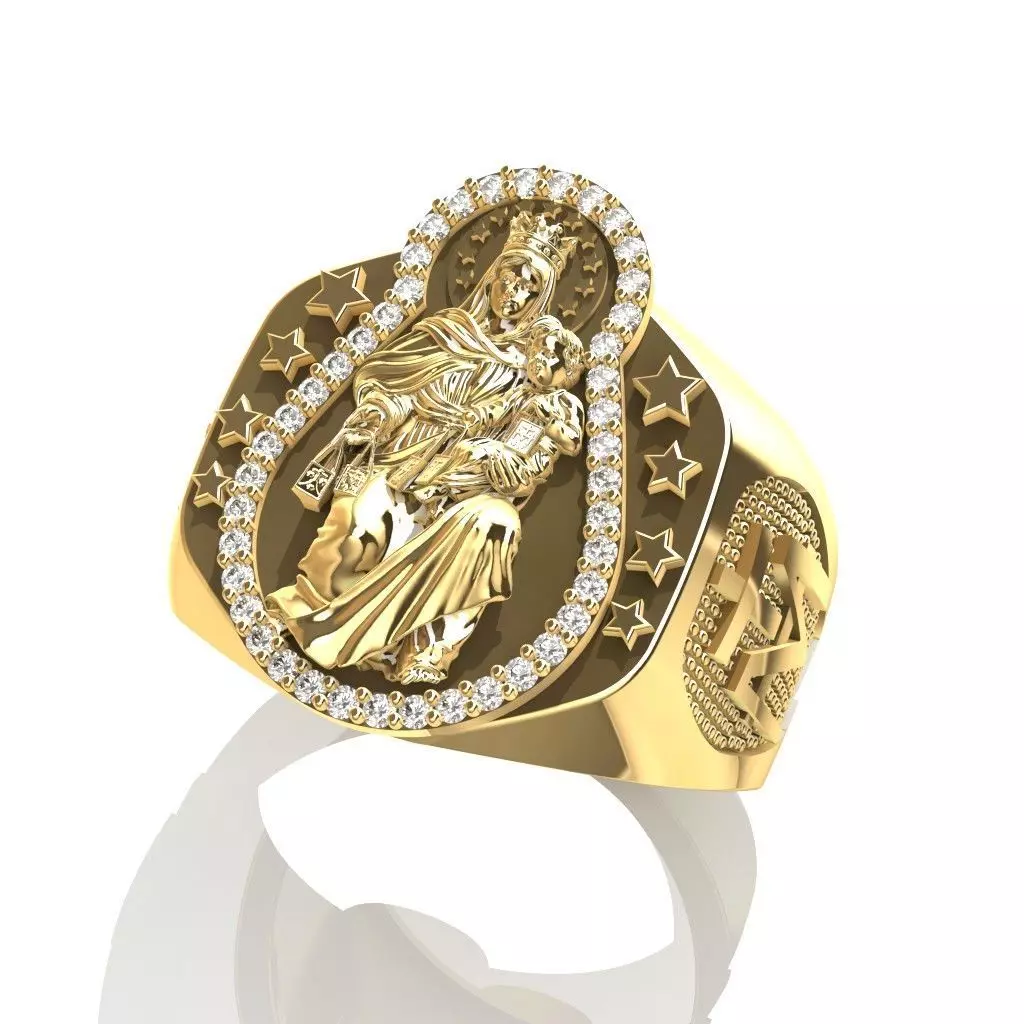 ANILLO VIRGEN DEL CARMEN 3D print model
