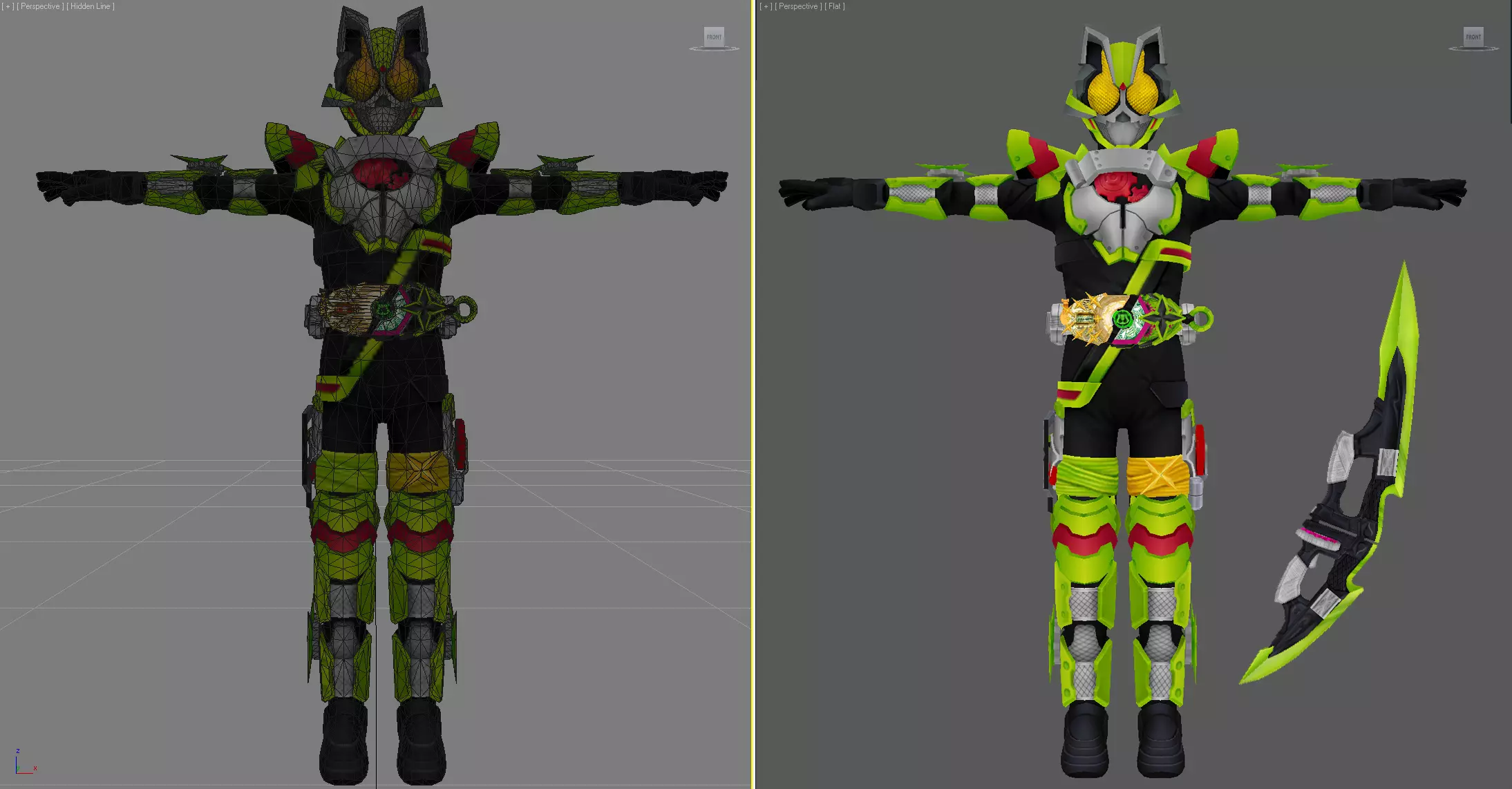 Kamen Rider Tycoon Fever Ninja 3d Model 3D model_0