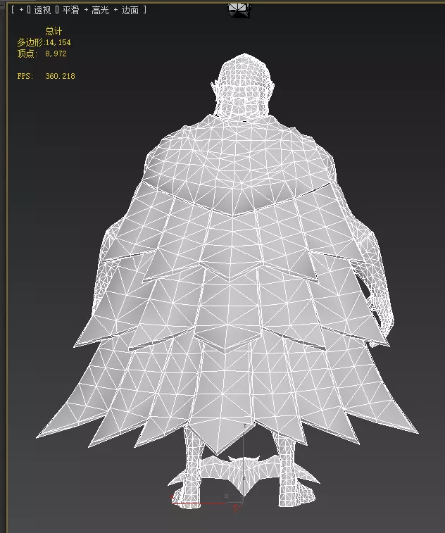  Owlman Low-poly 3D model_19