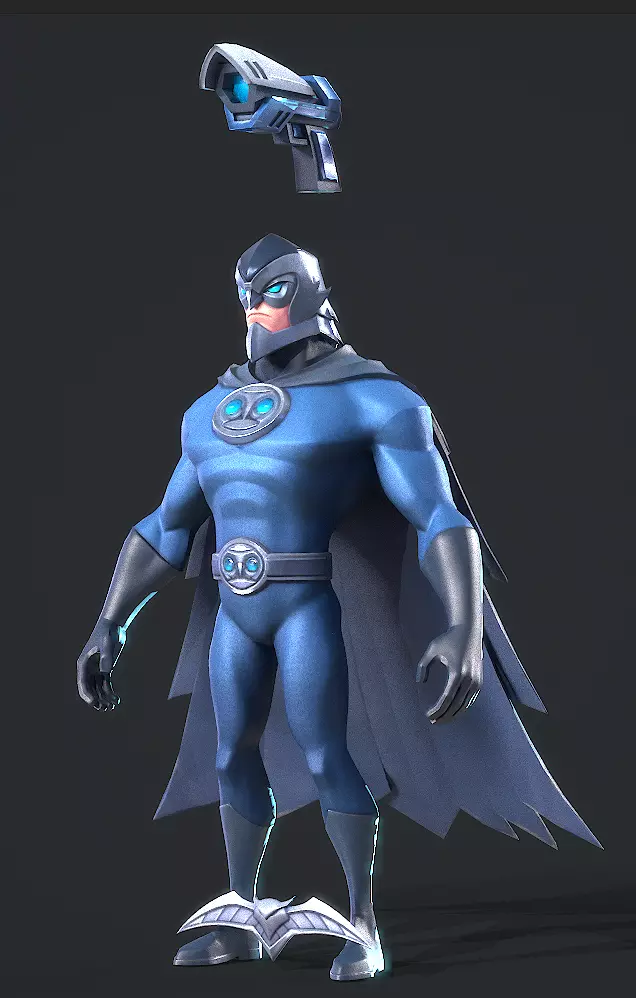 Owlman Low-poly 3D model_2