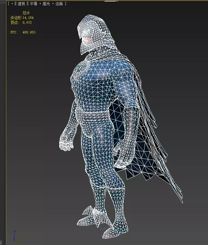  Owlman Low-poly 3D model_12
