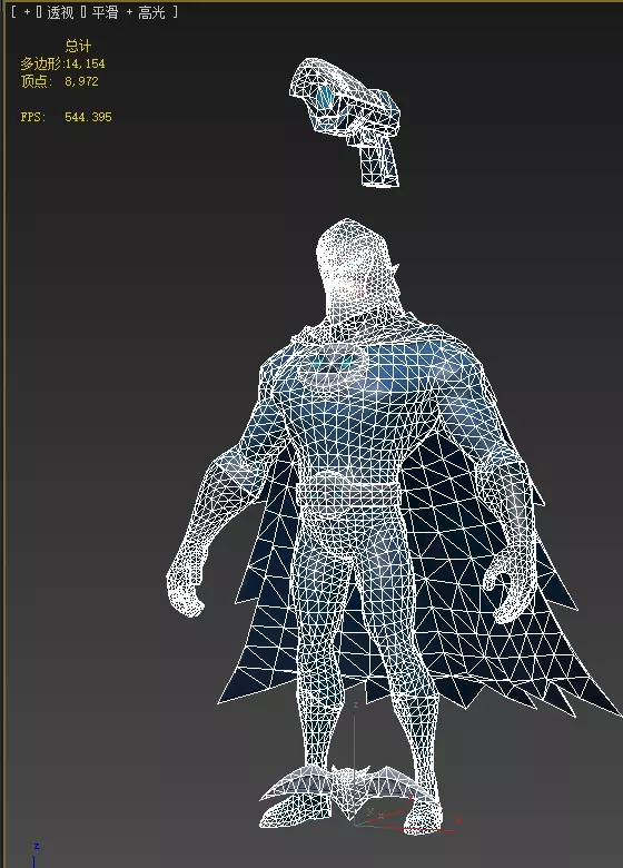  Owlman Low-poly 3D model_26