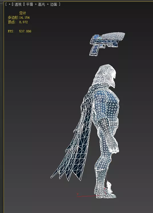  Owlman Low-poly 3D model_15