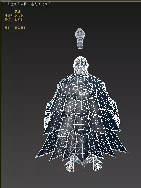  Owlman Low-poly 3D model_14