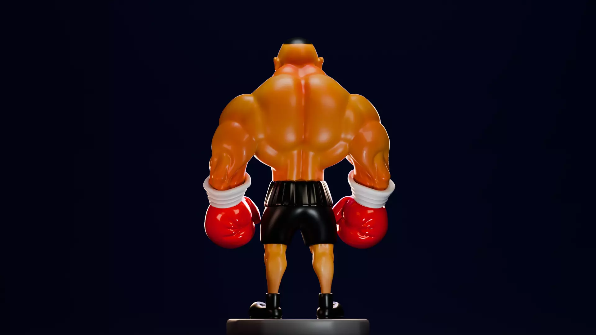 Mike Tyson Low-poly 3D model_2