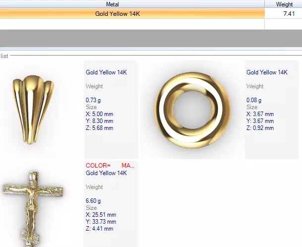 Crucifix Cross Charm Pendant Necklace Catholic Jesus 3D print model_25