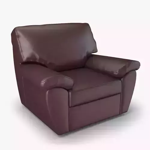Highly Detailed Realistic Leather Armchair Senator 3D model