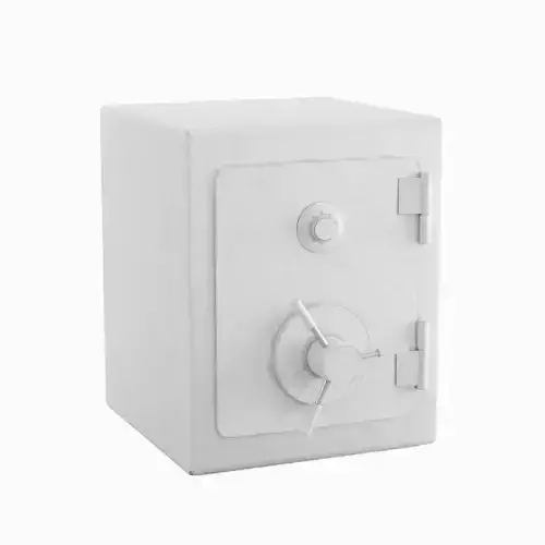 Metal Safe 01 Low-poly 3D model