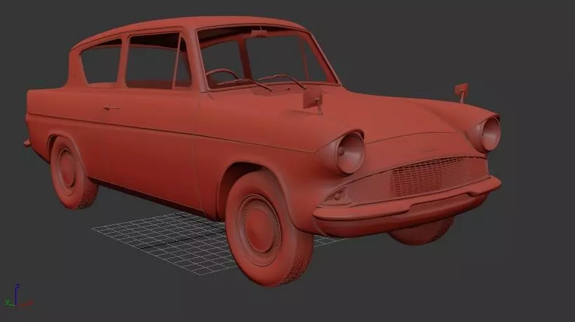 F Anglia saloon 2door 105e 1967 3D print model