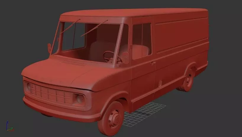 F A Series PanelVan 1973 3D print model_1