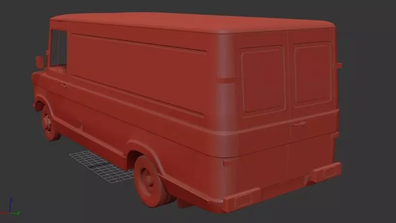 F A Series PanelVan 1973 3D print model_2