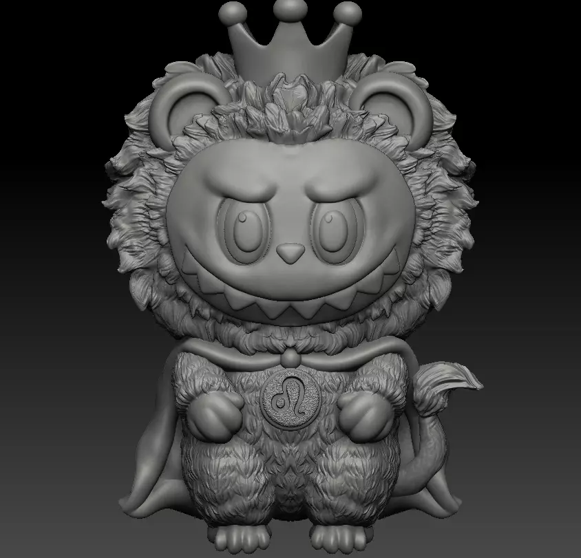 Labubu leo 3D print model_2