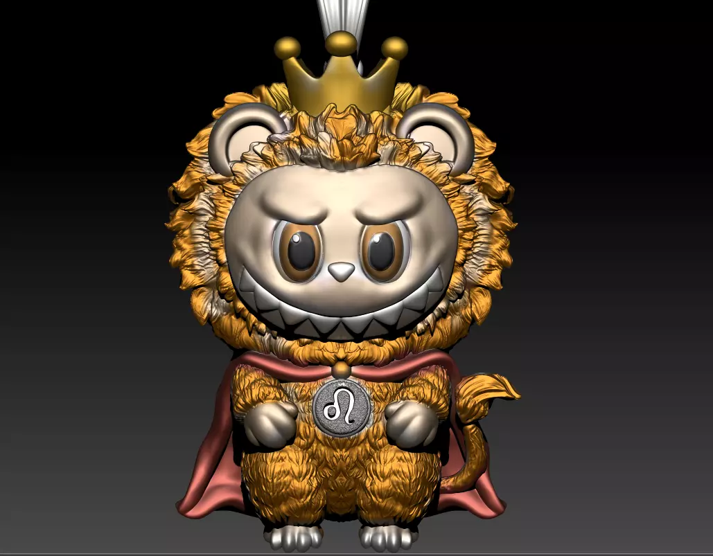 Labubu leo 3D print model_0