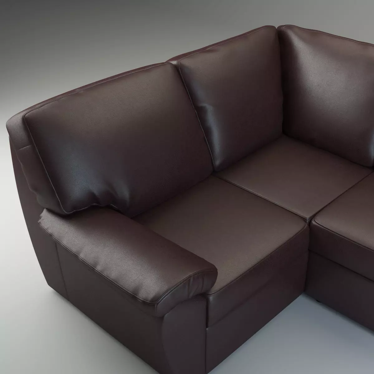 Highly Detailed Realistic Corner Sofa Senator 3D model_6