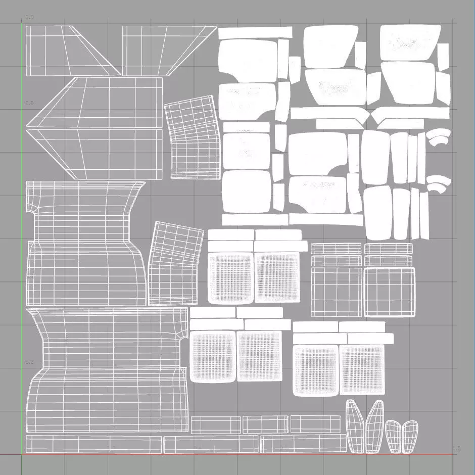 Highly Detailed Realistic Corner Sofa Senator 3D model_19