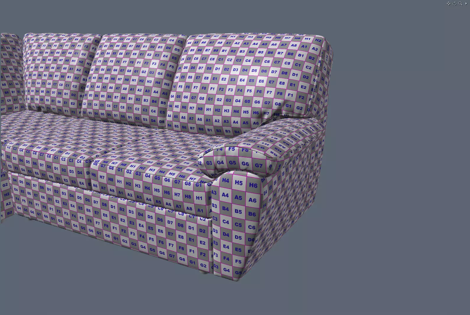 Highly Detailed Realistic Corner Sofa Senator 3D model_18